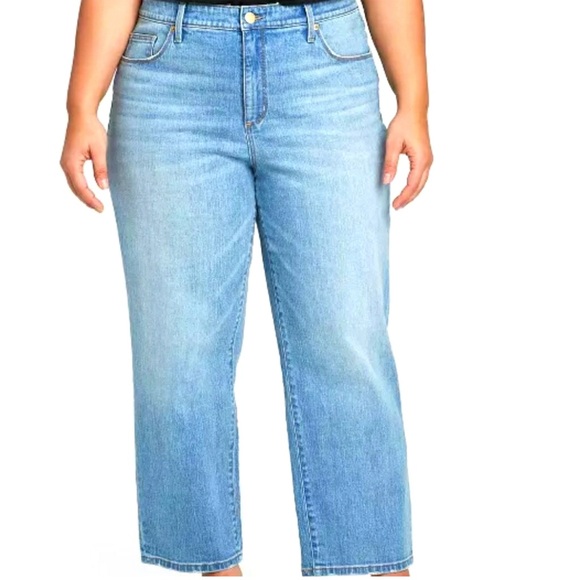 Ava & Viv Denim - Ava & Viv High Rise Straight Jeans